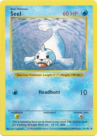 Seel (41/102) [Base Set Shadowless Unlimited] | Odin's Place