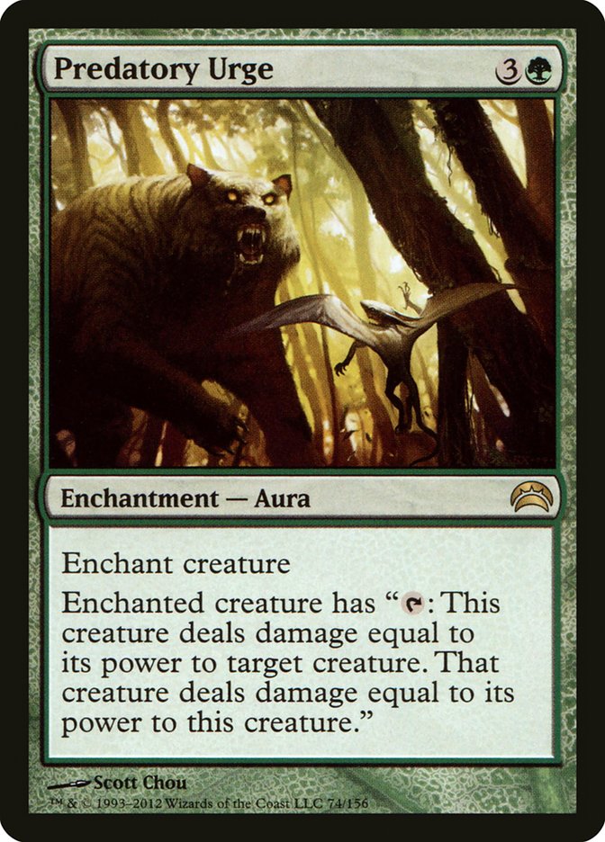 Predatory Urge (74) [Planechase 2012] | Odin's Place