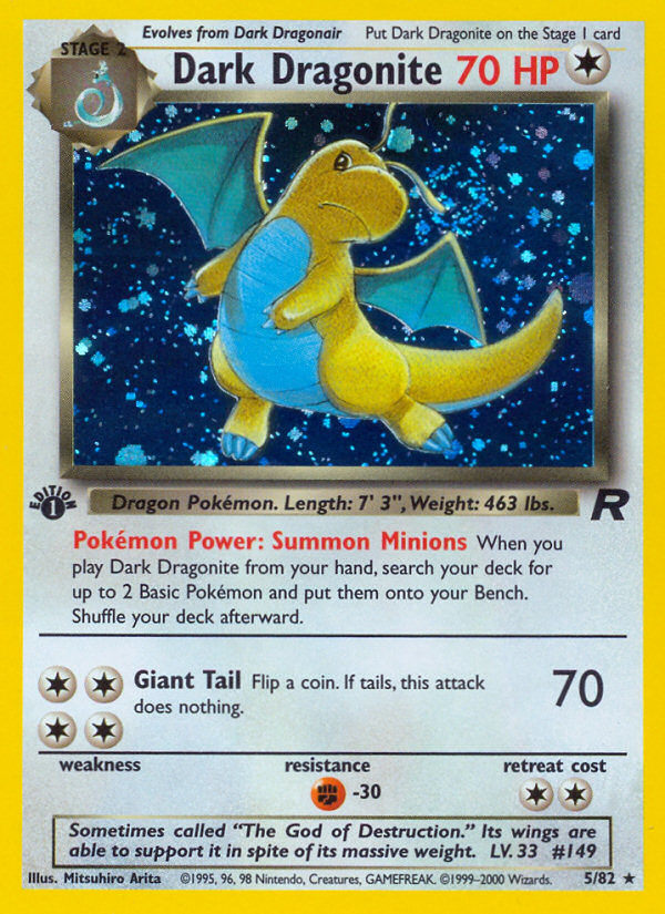 Dark Dragonite (5/82) [Team Rocket 1st Edition] | Odin's Place