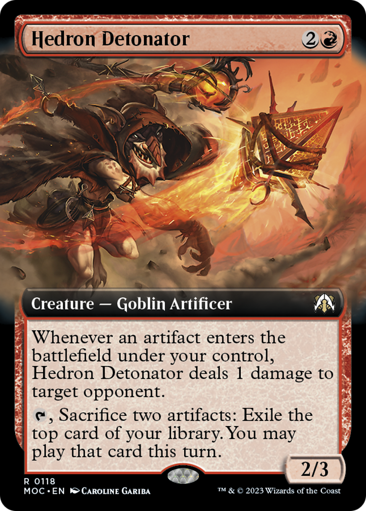 Hedron Detonator (Extended Art) [March of the Machine Commander] | Odin's Place