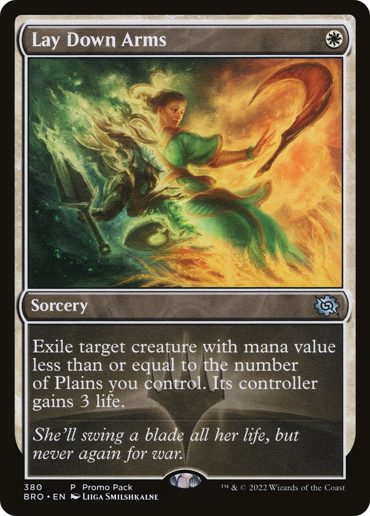 Lay Down Arms (Promo Pack) [The Brothers' War Promos] | Odin's Place