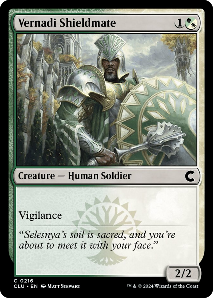 Vernadi Shieldmate [Ravnica: Clue Edition] | Odin's Place