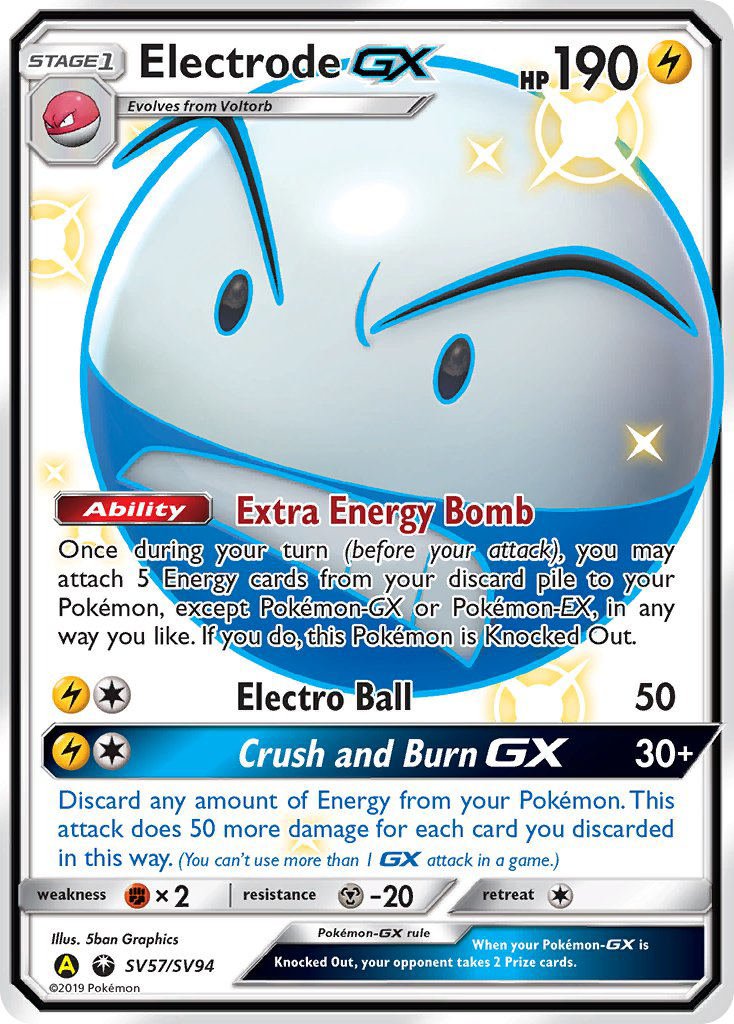Electrode GX (SV57/SV94) [Sun & Moon: Hidden Fates - Shiny Vault] | Odin's Place