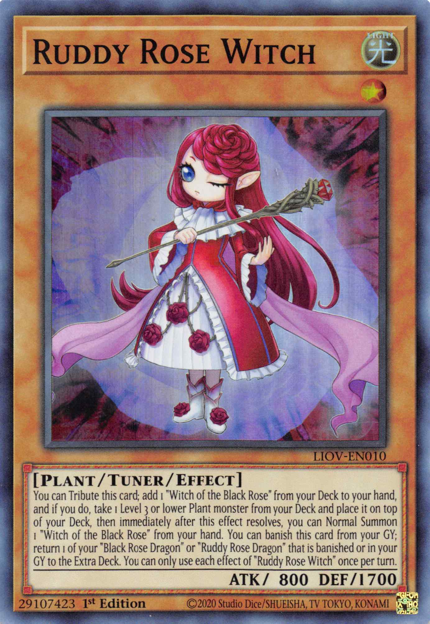 Ruddy Rose Witch [LIOV-EN010] Super Rare | Odin's Place