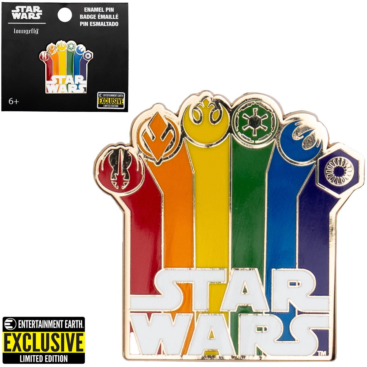 Star Wars Logo Rainbow Enamel Pin | Odin's Place