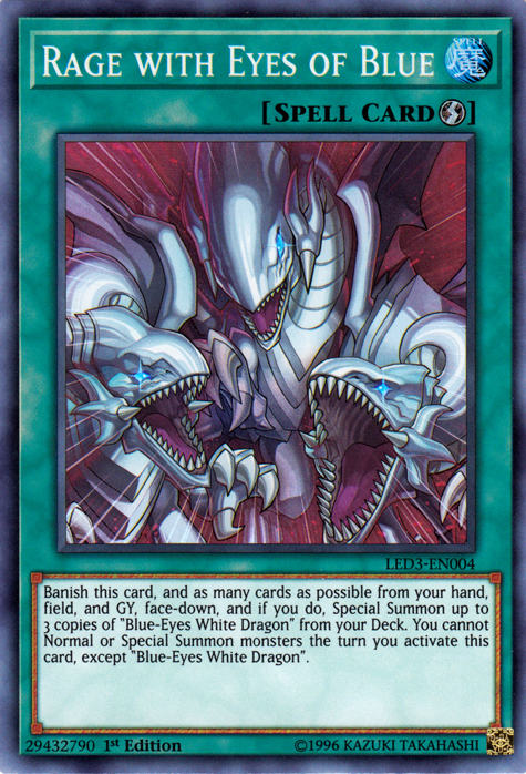 Rage with Eyes of Blue [LED3-EN004] Super Rare | Odin's Place