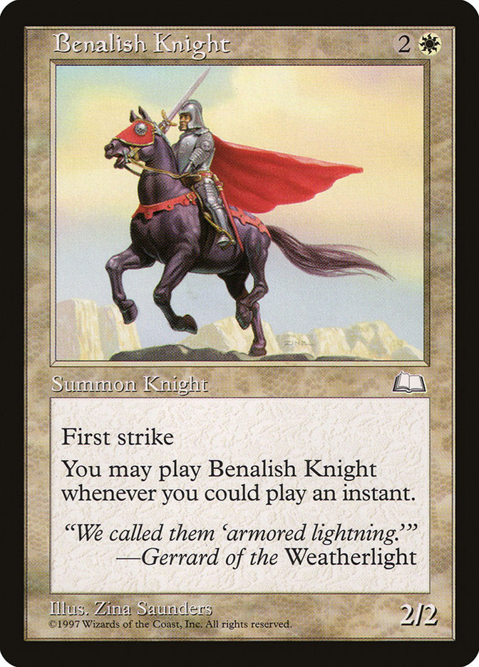 Benalish Knight (9) [Weatherlight] | Odin's Place