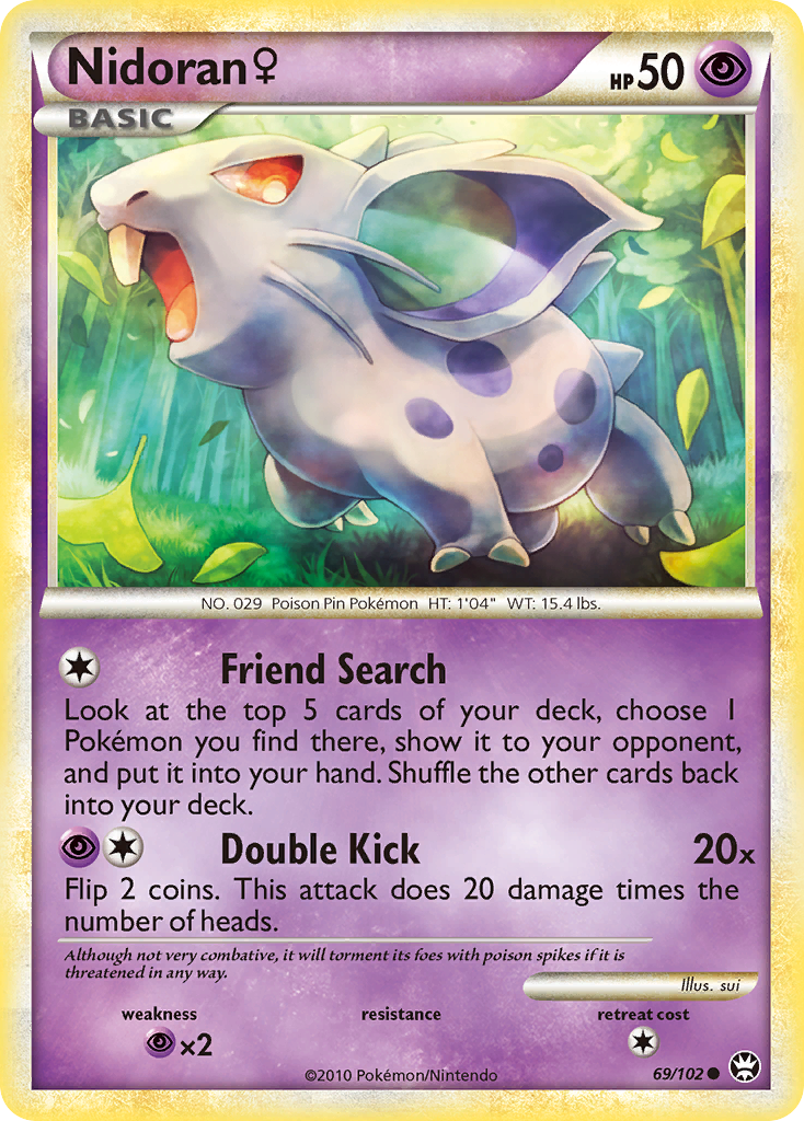 Nidoran (69/102) (Female) [HeartGold & SoulSilver: Triumphant] | Odin's Place