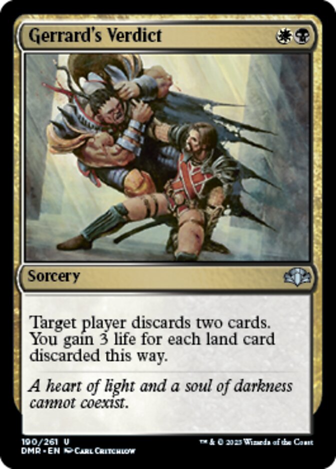 Gerrard's Verdict [Dominaria Remastered] | Odin's Place