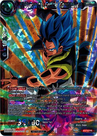 SSB Gogeta, Critical Combination (P-118) [Promotion Cards] | Odin's Place