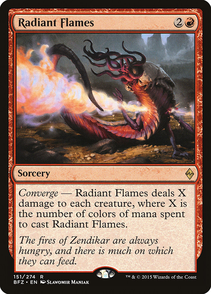Radiant Flames (151) [Battle for Zendikar] | Odin's Place