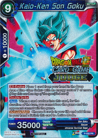Kaio-Ken Son Goku (P-032) [Judge Promotion Cards] | Odin's Place
