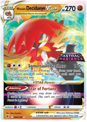 Hisuian Decidueye VSTAR (084/189) (Jumbo Card) [Sword & Shield: Astral Radiance] | Odin's Place