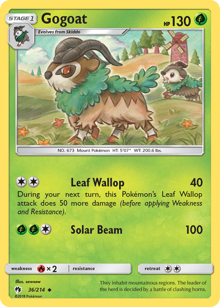 Gogoat (36/214) [Sun & Moon: Lost Thunder] | Odin's Place