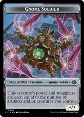 Treasure (0018) // Gnome Soldier Double-Sided Token [The Lost Caverns of Ixalan Tokens] | Odin's Place