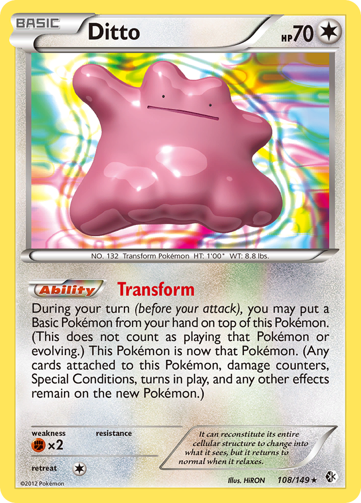 Ditto (108/149) [Black & White: Boundaries Crossed] | Odin's Place