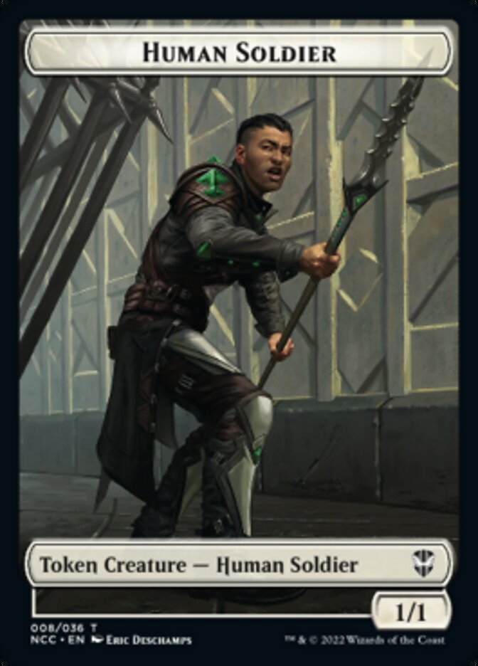Eldrazi // Human Soldier Double-Sided Token [Streets of New Capenna Commander Tokens] | Odin's Place