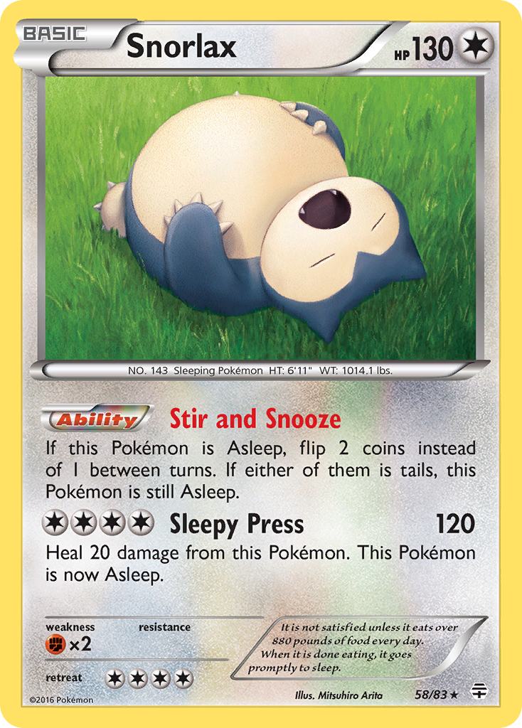 Snorlax (58/83) [XY: Generations] | Odin's Place