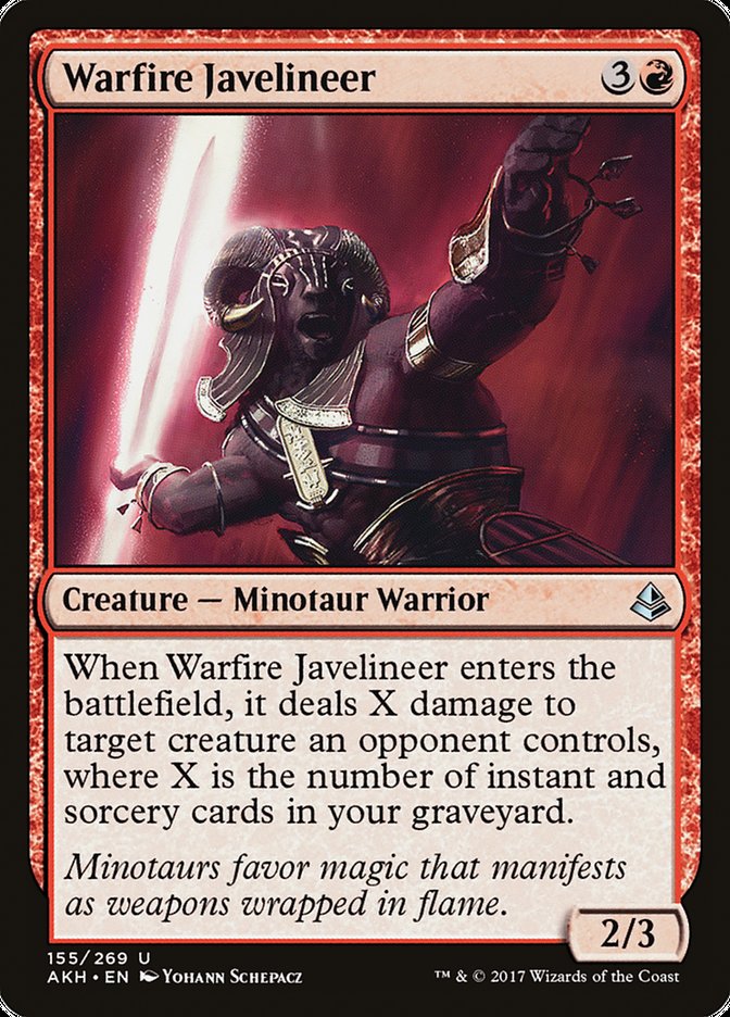 Warfire Javelineer (155) [Amonkhet] | Odin's Place