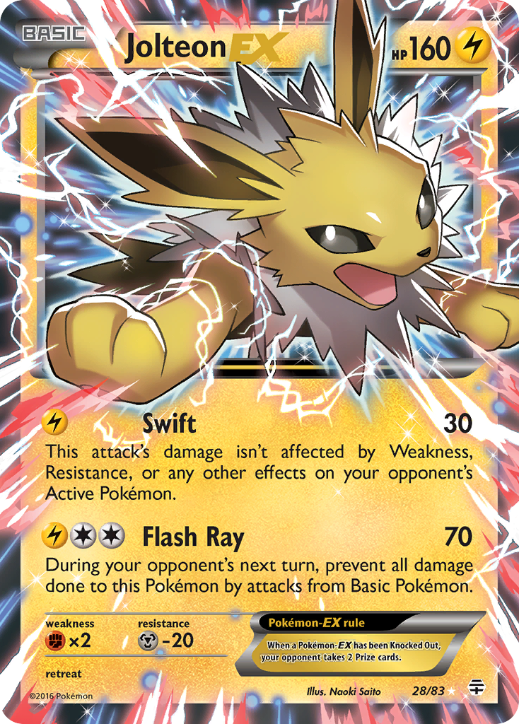 Jolteon EX (28/83) [XY: Generations] | Odin's Place