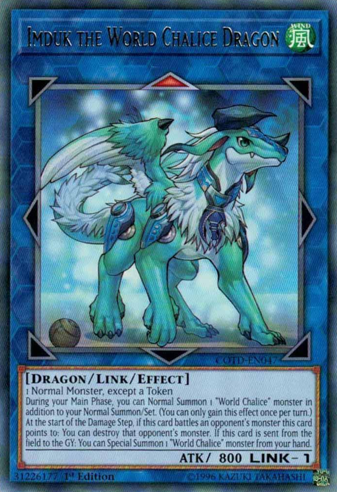 Imduk the World Chalice Dragon [COTD-EN047] Rare | Odin's Place