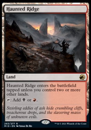 Haunted Ridge (Promo Pack) [Innistrad: Midnight Hunt Promos] | Odin's Place