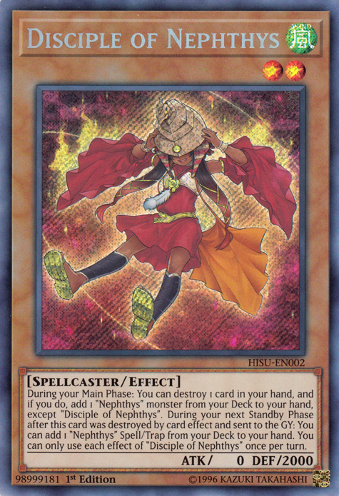 Disciple of Nephthys [HISU-EN002] Secret Rare | Odin's Place