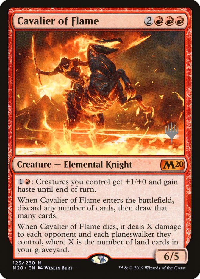 Cavalier of Flame (Promo Pack) [Core Set 2020 Promos] | Odin's Place