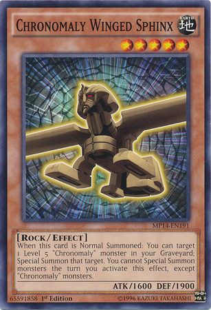 Chronomaly Winged Sphinx [MP14-EN191] Common | Odin's Place