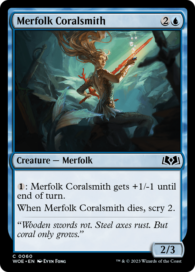 Merfolk Coralsmith [Wilds of Eldraine] | Odin's Place