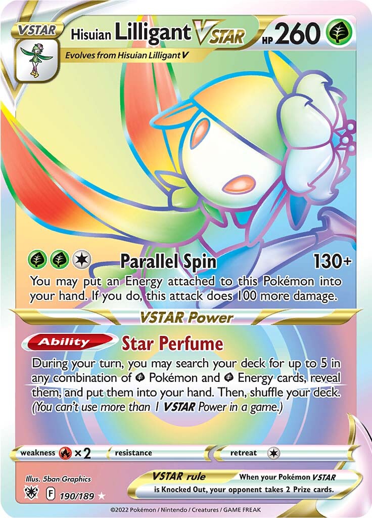 Hisuian Lilligant VSTAR (190/189) [Sword & Shield: Astral Radiance] | Odin's Place