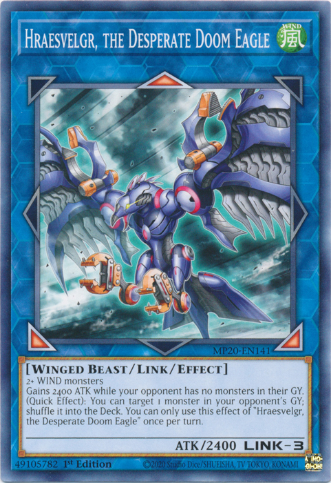Hraesvelgr, the Desperate Doom Eagle [MP20-EN141] Common | Odin's Place