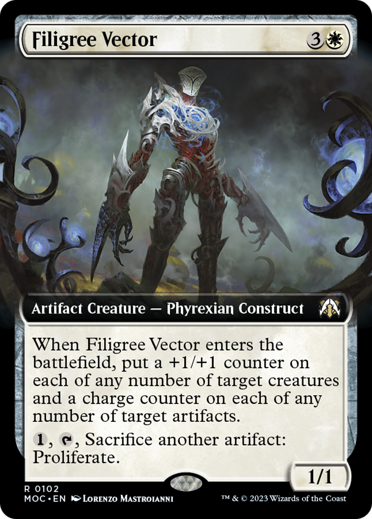 Filigree Vector (Extended Art) [March of the Machine Commander] | Odin's Place