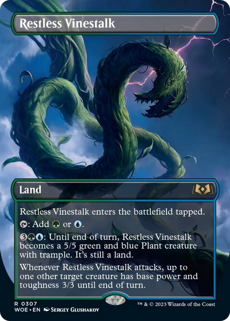 Restless Vinestalk (Borderless) [Wilds of Eldraine] | Odin's Place