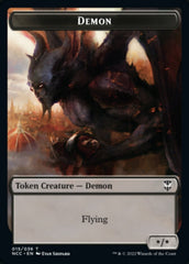 Demon // Copy Double-Sided Token [Streets of New Capenna Commander Tokens] | Odin's Place