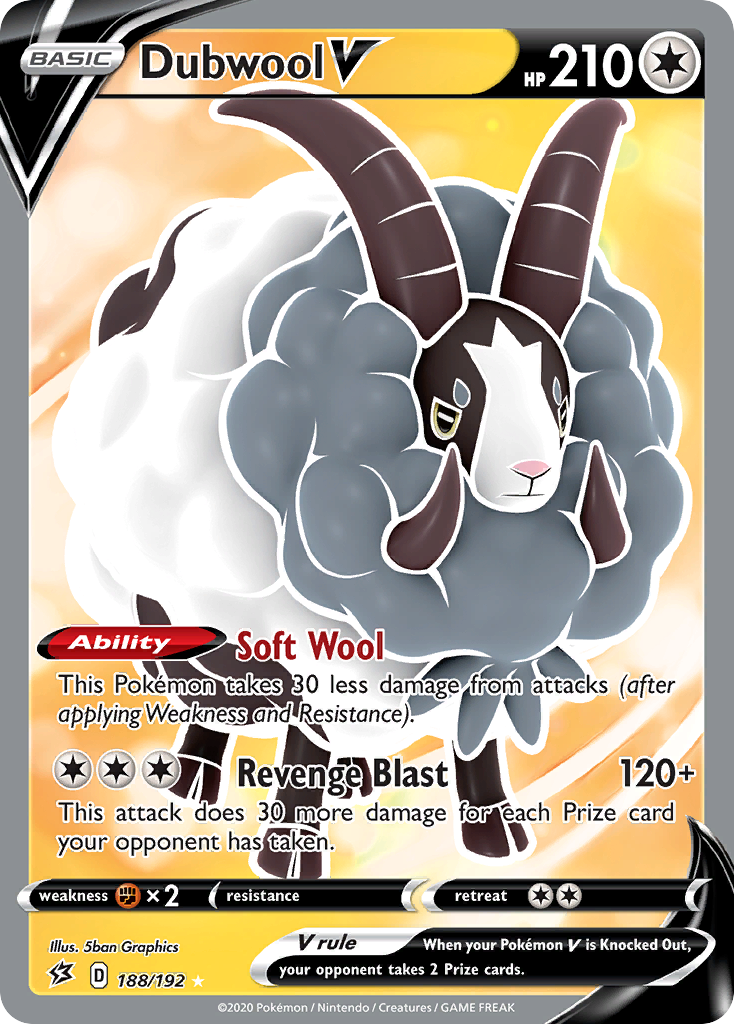 Dubwool V (188/192) [Sword & Shield: Rebel Clash] | Odin's Place