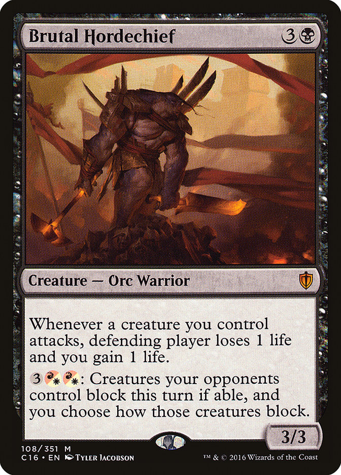Brutal Hordechief (108) [Commander 2016] | Odin's Place