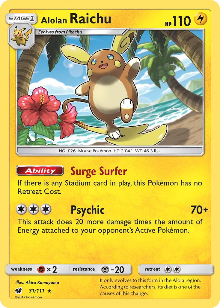 Alolan Raichu (31/111) [Sun & Moon: Crimson Invasion] | Odin's Place