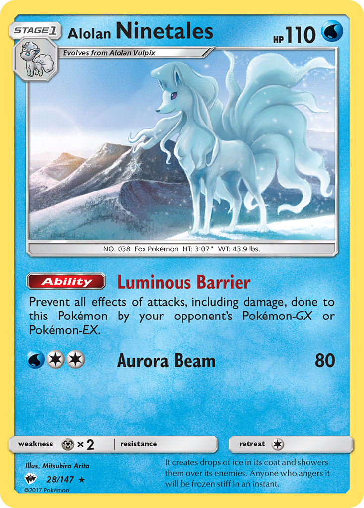 Alolan Ninetales (28/147) [Sun & Moon: Burning Shadows] | Odin's Place