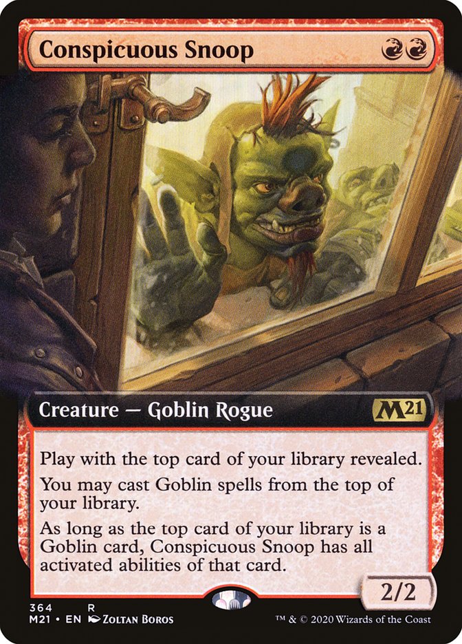Conspicuous Snoop (Extended Art) [Core Set 2021] | Odin's Place