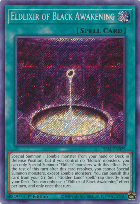 Eldlixir of Black Awakening [SESL-EN029] Secret Rare | Odin's Place