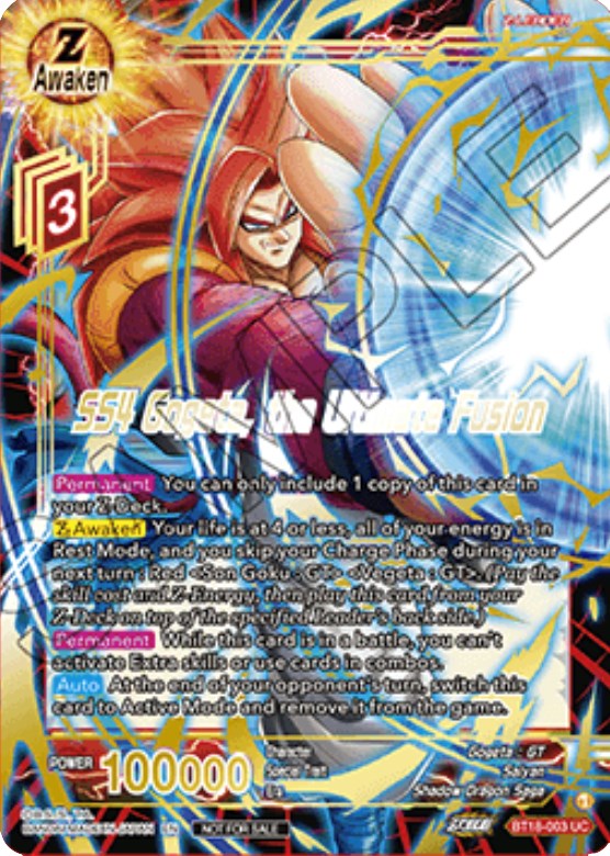 SS4 Gogeta, the Ultimate Fusion (Zenkai Cup 2022 Champion) (BT18-003) [Tournament Promotion Cards] | Odin's Place