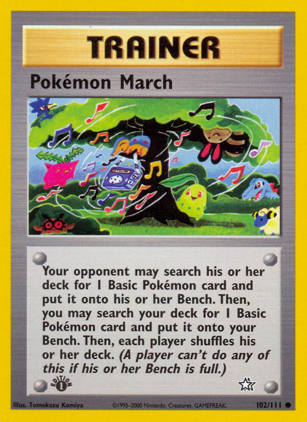 Pokemon March (102/111) [Neo Genesis 1st Edition] | Odin's Place
