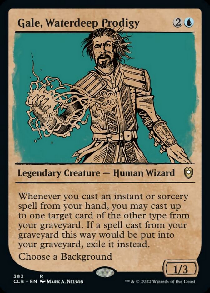 Gale, Waterdeep Prodigy (Showcase) [Commander Legends: Battle for Baldur's Gate] | Odin's Place