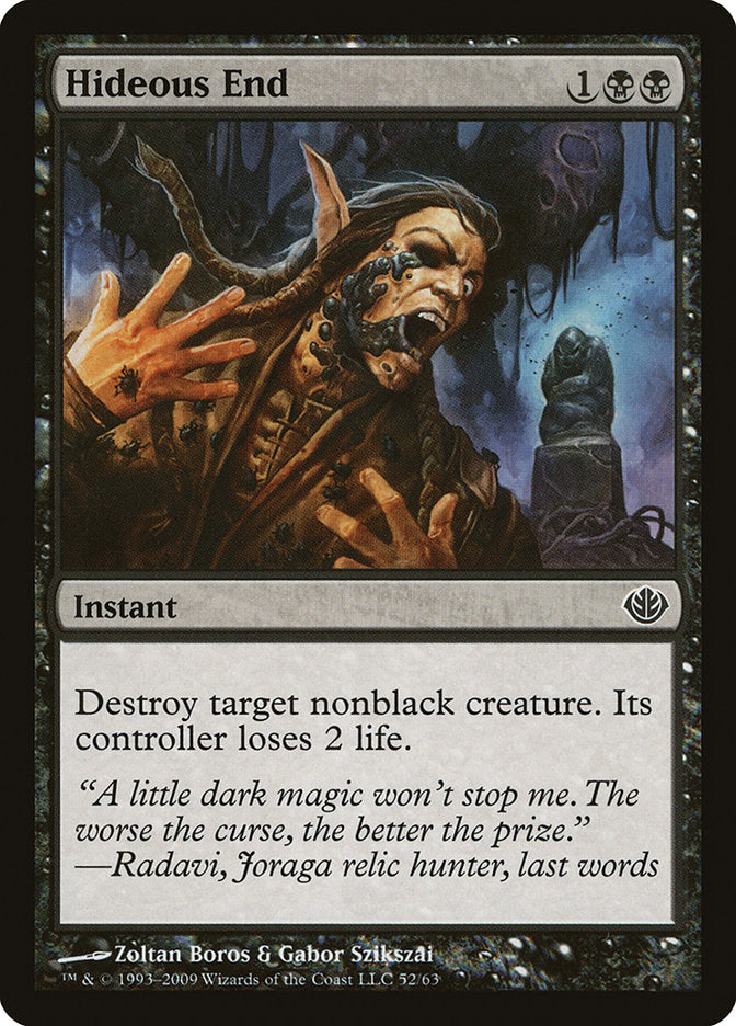 Hideous End (52) [Duel Decks: Garruk vs. Liliana] | Odin's Place