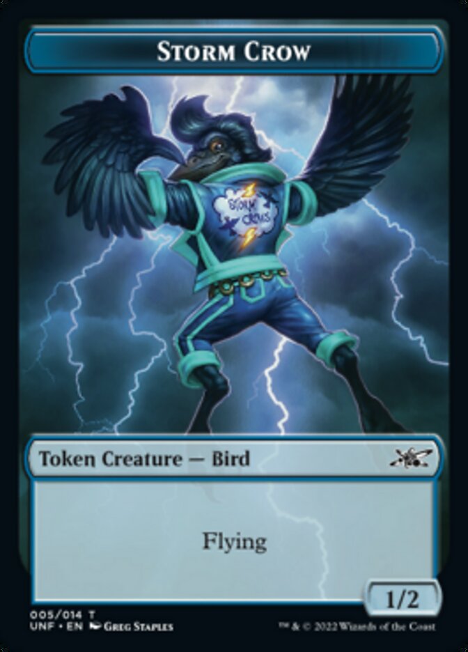 Storm Crow Token [Unfinity Tokens] | Odin's Place