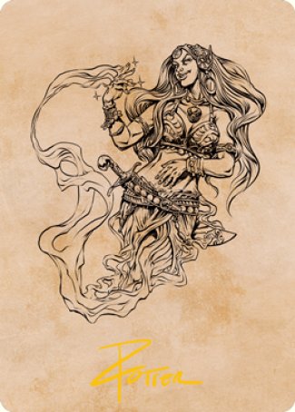 Djinni Windseer (Showcase) Art Card (Gold-Stamped Signature) [Dungeons & Dragons: Adventures in the Forgotten Realms Art Series] | Odin's Place