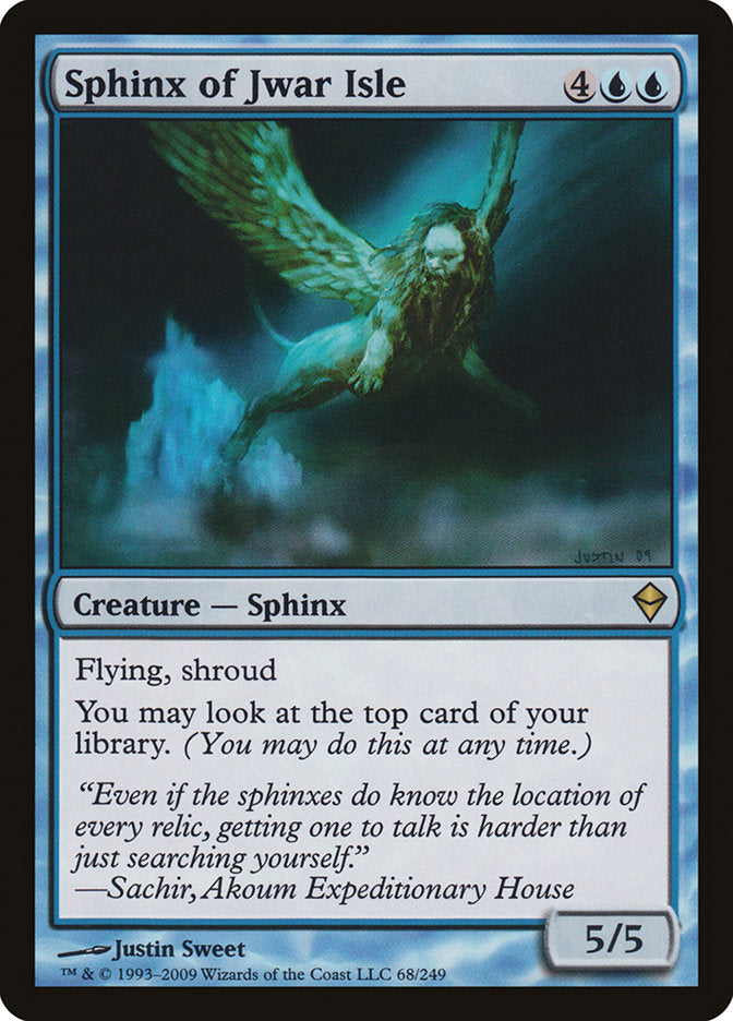 Sphinx of Jwar Isle (68) [Zendikar] | Odin's Place