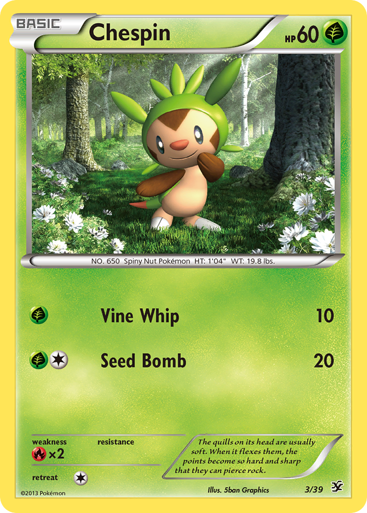 Chespin (3/39) [XY: Kalos Starter Set] | Odin's Place