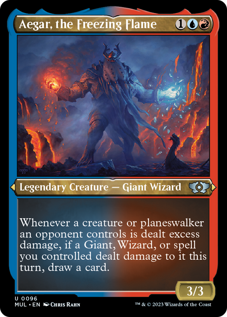 Aegar, the Freezing Flame (Foil Etched) [Multiverse Legends] | Odin's Place
